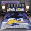 1PC Coraline pattern Bedding Quilt Set Quilt Cover Pillowcase Home Decoration Birthday Gift (1 * duvet cover + 2 * pillowcase, without core)