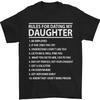 Rules for Dating My Daughter Fathers Day Mens T-Shirt 100% Cotton