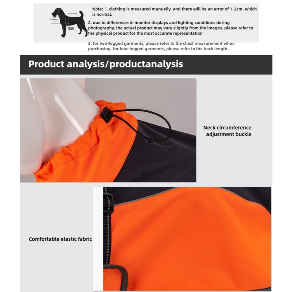 Уличная Светоотражающая Одежда для Больших Собак, Жилет для Собак, Одежда для Домашних Животных для Крупных Собак, Куртка, Хлопковое Пальто для Собаки Золотистый Лабрадор