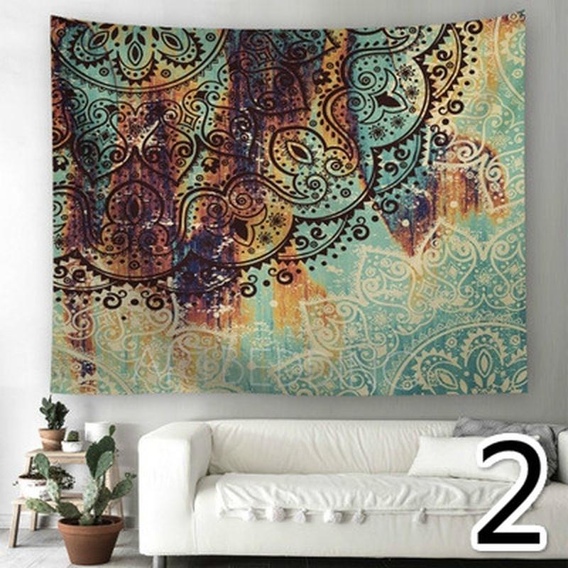 Градиент Мандала цифровая печать настенный полиэстер гобелен украшение для дома, гостиной, пикника на открытом воздухе