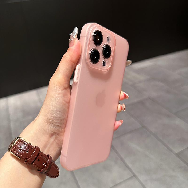 0,3 мм Ультратонкий Матовый Чехол Для Для Iphone 16 15 14 13 12 11 Pro Max Plus Mini Силиконовый Мягкий Конфетный Цвет Прозрачная Крышка