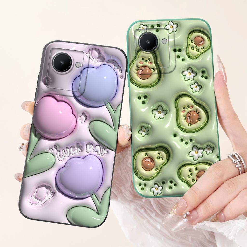 For Realme C30 Case Realme C30s RMX3690 Cute Fashion Cartoon Cover Soft Silicone Phone Case For Realme C30 C30s RealmeC30 Bumper