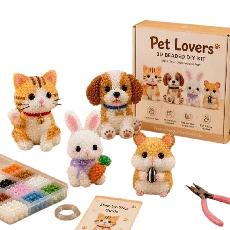 3D Beaded Animals Complete Set For Kids Room Decoration Educational Toy For Kids Classroom Activity