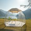Прозрачная палатка-пузырь на 5-6 человек: Обзор на 360°, защита от холода, портативность, идеально подходит для отдыха на природе и наблюдения за звездным небом.