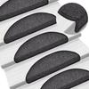 VidaXL Stair Treads 10 Pieces 56 X 17 X 3 Cm Anthracite Semicircular 149735
