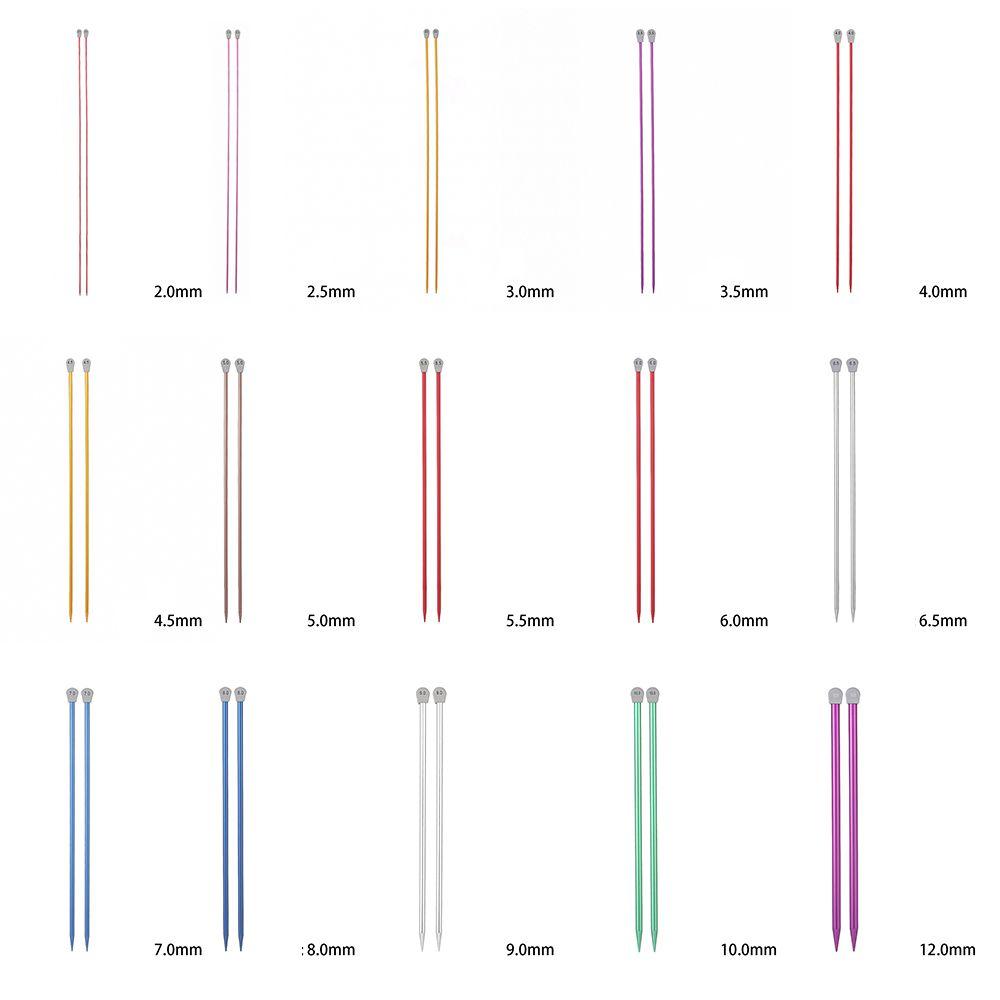 2 шт./набор длинных односторонних шарфов плетение инструмент алюминиевые прямые булавки спицы