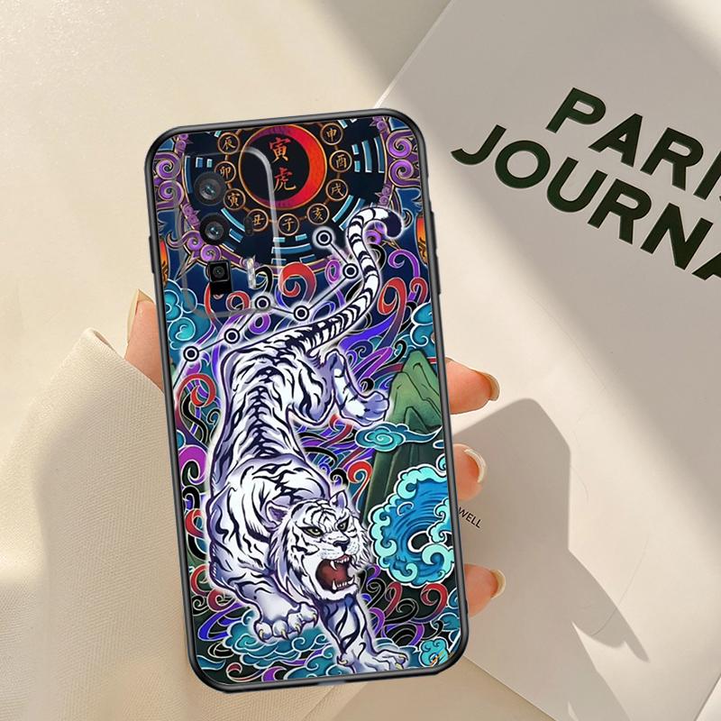 Чехол с китайским зодиаком Дракон Тигр для Xiaomi 15 14 Ultra 13T 14T 15T Pro 17 Pro Max POCO X7 Pro X3 X5 X6 F5 F6 F7 F8 Чехол
