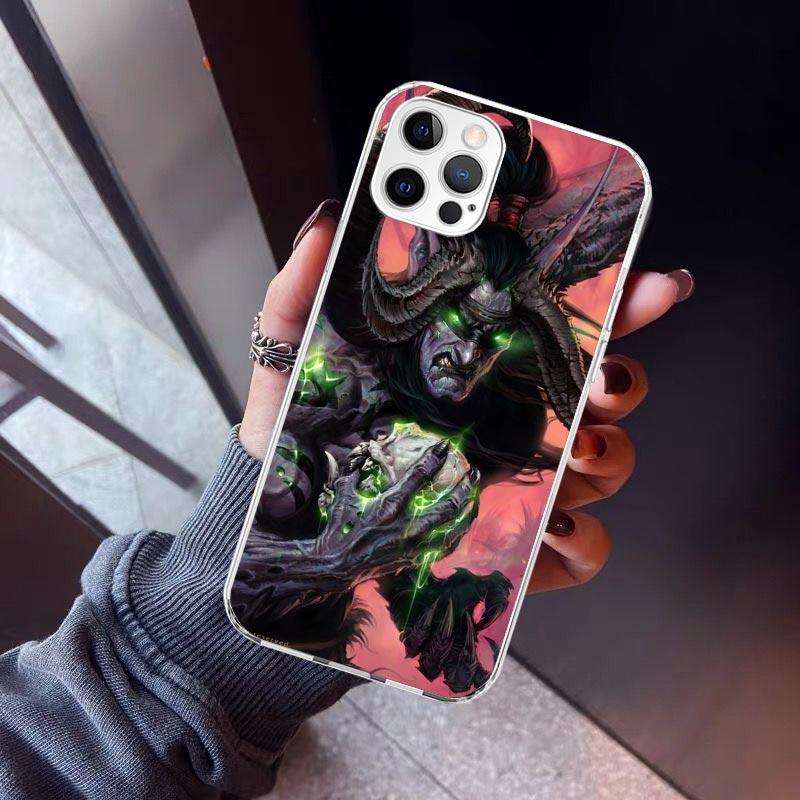 W-World Of W-Warcraft W-Wow Чехол для телефона iPhone 17 Air 16 15 Pro Max 14 Plus 13 Mini 12 11 Чехол 7 8 SE Силиконовый Чехол Печать F