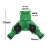 Садовый разветвитель для воды 1/2" 3/4" внутренняя резьба 2-ходовой Y-образный для садового шланга, поливочный, регулируемый переключатель, клапан управления водой