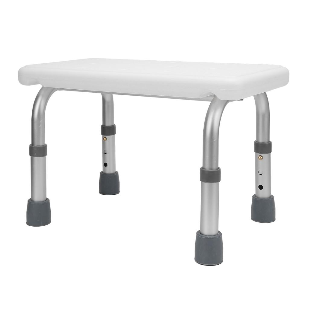 Душевой стул из алюминиевого сплава с противоскользящими дренажными отверстиями, многофункциональный стул для ванной комнаты, табурет для