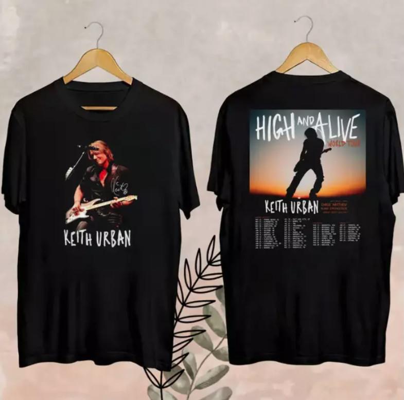 2025 Keith Urban High And Alive Tour T-Shirt, Keith Urban Country Music T-Shirt