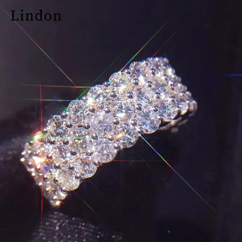 Классическое кольцо Lindon из медного сплава с цирконием, женские ювелирные изделия, свадебный подарок для вечеринки