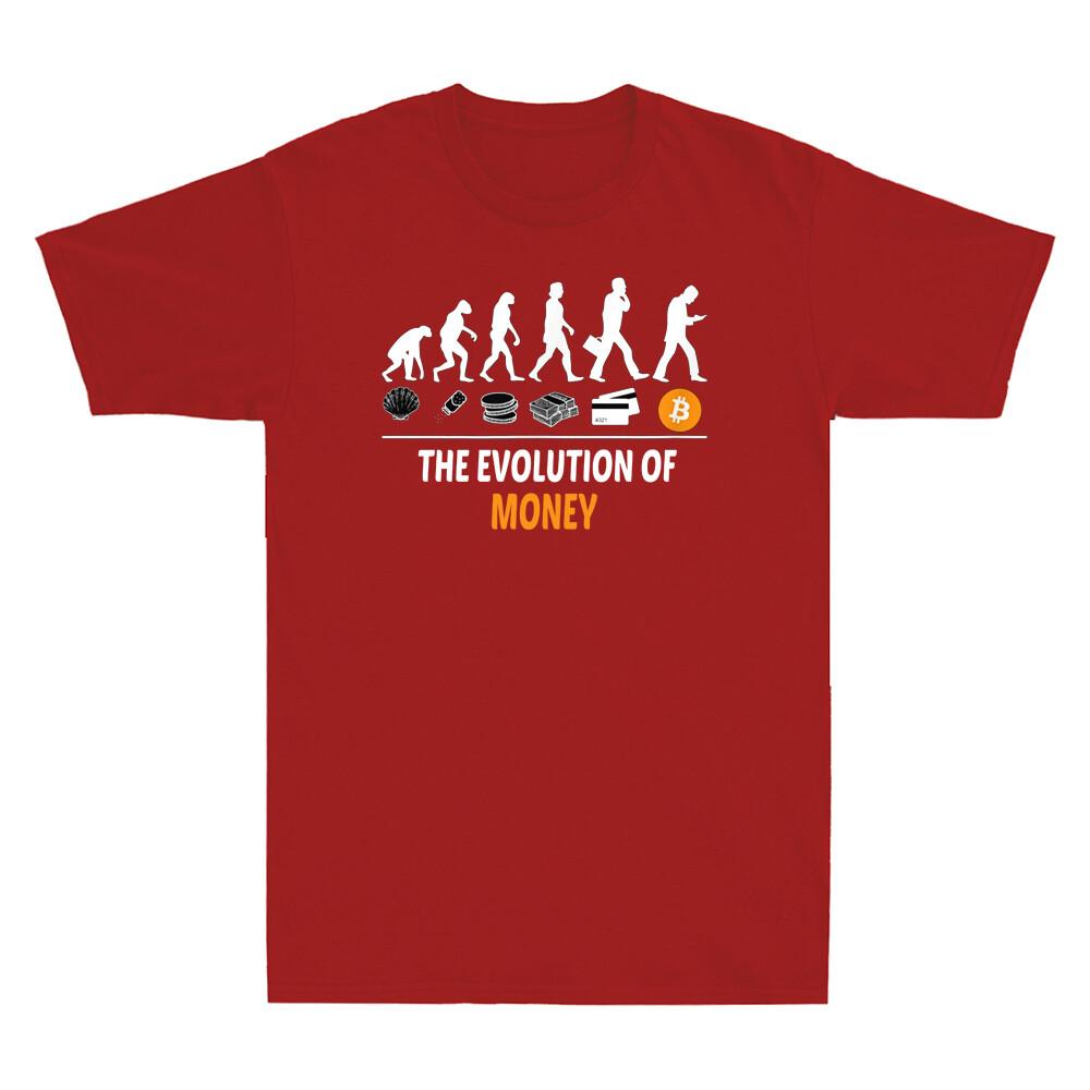 Btc Evolution Of Money Tee Funny Btc Currency Meme Unisexs Tshirt