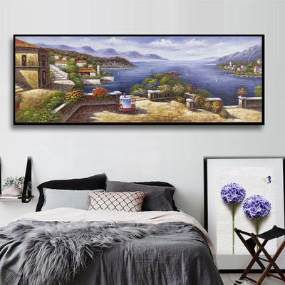 Европейский стиль дом пейзаж масло холст картина лебедь плакаты и принты настенные художественные фотографии гостиная домашний декор без рамки