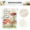 Spring Mushrooms Garden Flag 12 x 18 Inch, Seasonal Flowers Welcome Yard Outdoor Flag
