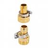 1set 0f 3/4 Inch Garden Brass Mender End Repair Kit Hose Connector Male Female