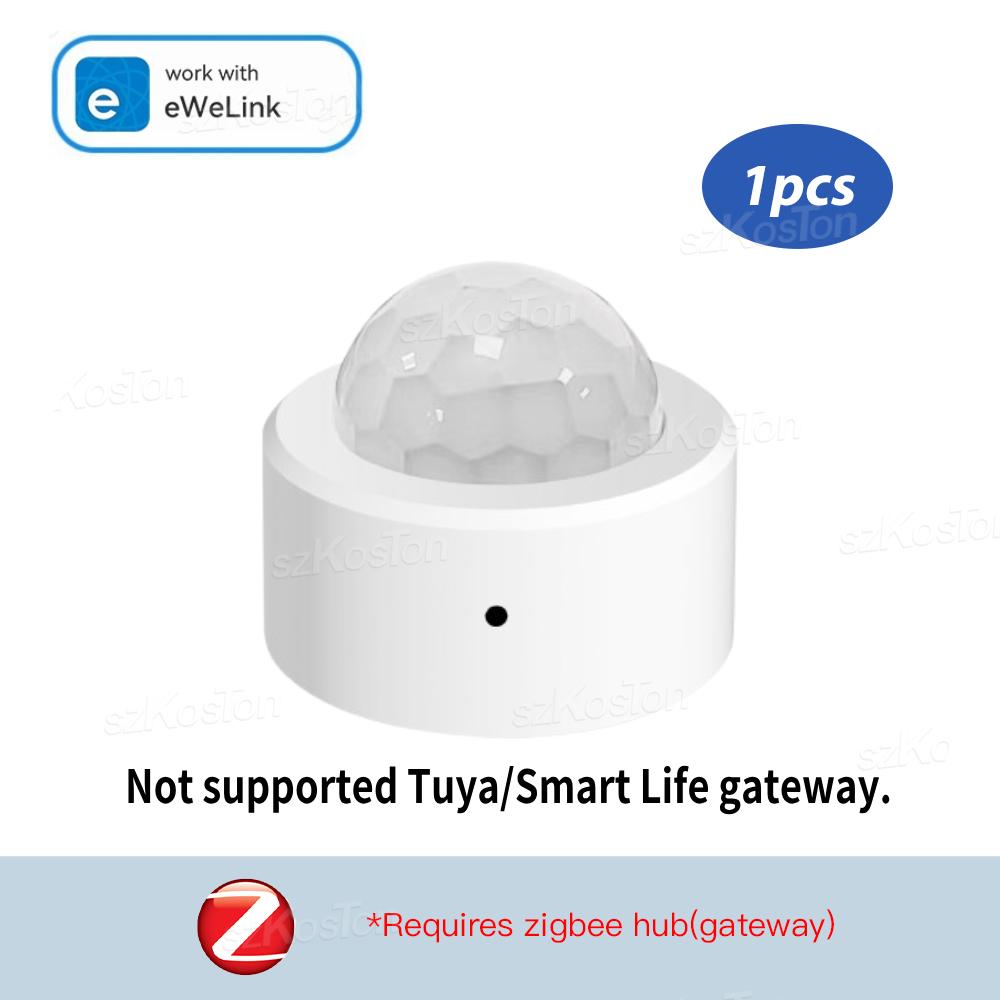 Умный датчик движения ZigBee PIR eWelink APP Мини-детектор присутствия человека Защита безопасности для домашнего помощника Zigbee2MQTT