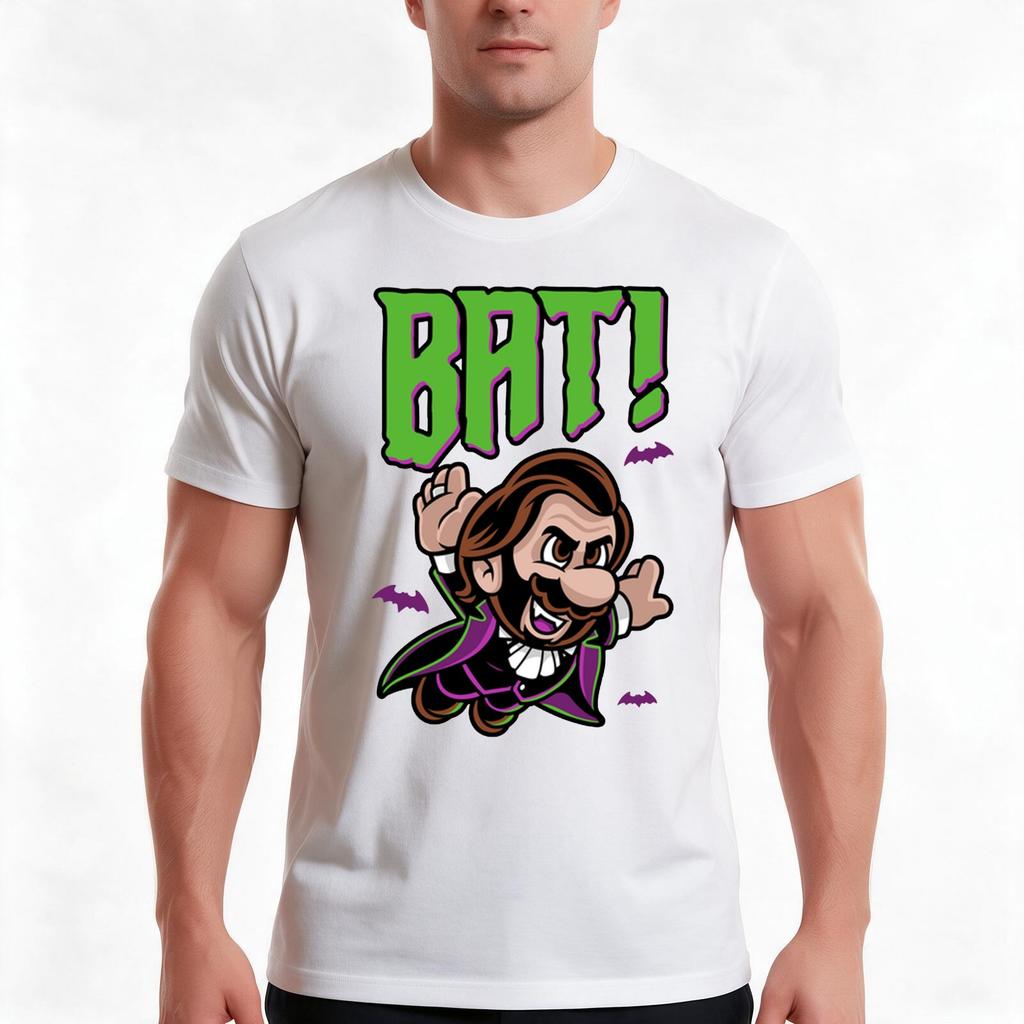 Bat Vamp Tshirt Summer Casual Cotton Tee Oversized Streetwear Tops Vintage Graphic Print Loose Fit Short Sleeve