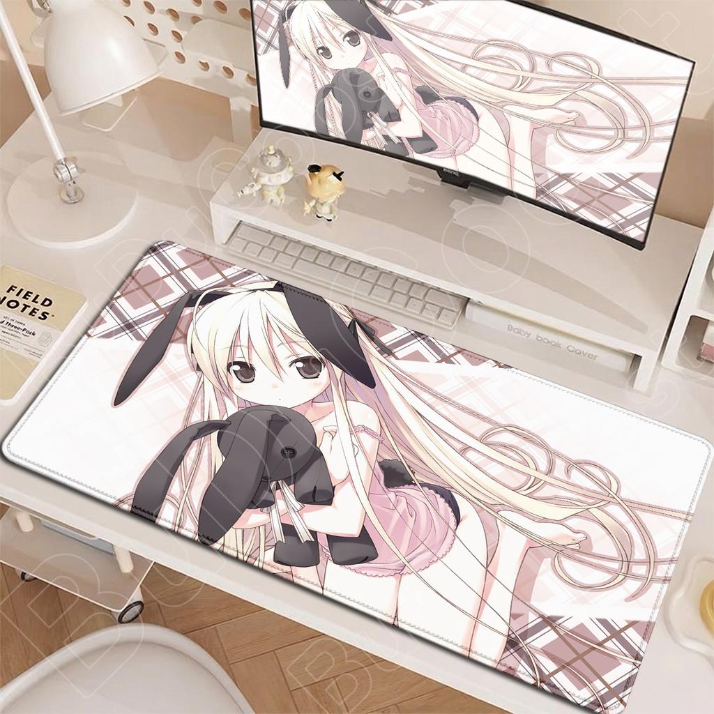 XXL HD Печать Клавиатура Ноутбука Настольные Коврики Горячий Аниме Yosuga No Sora Коврик для Мыши Большие Аксессуары для ПК Милая Девушка Sora Kasugano Ковер