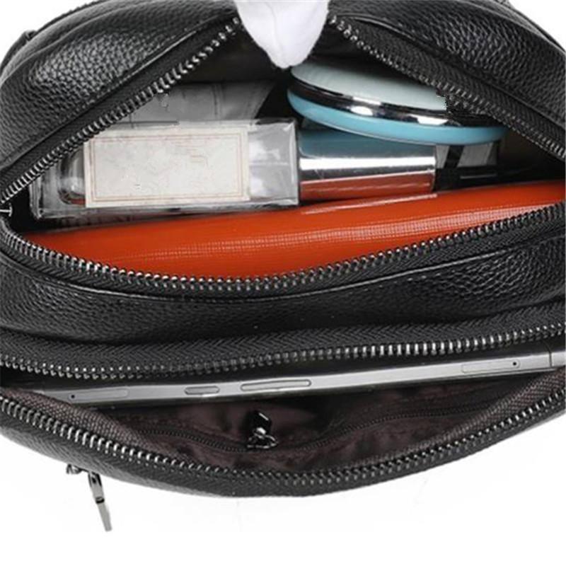 Женская сумка через плечо, водонепроницаемая, однотонная, квадратная, наплечная сумка, трехслойная застежка-молния, кошелек для телефона для женщин