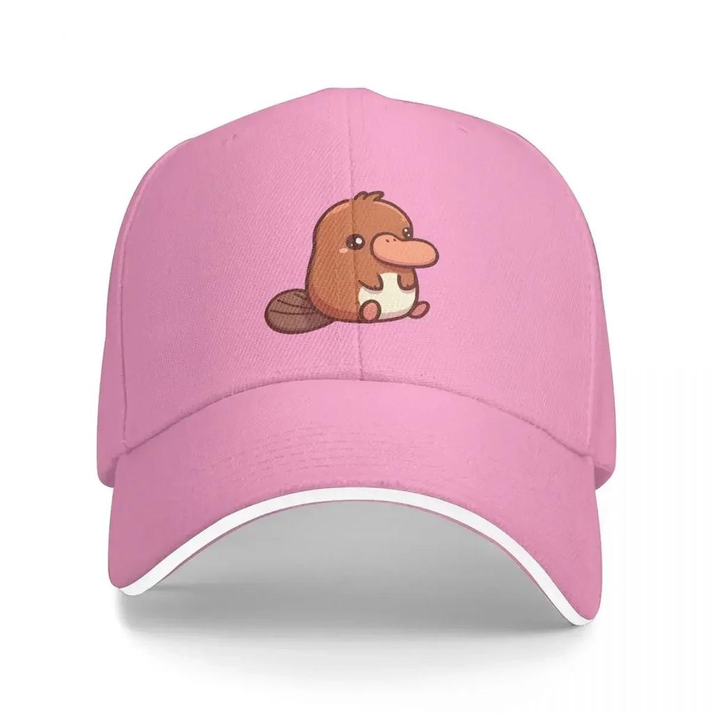 Cute Platypus Illustration Cap Fashion Casual Baseball Caps Adjustable Hat Summer Unisex Baseball Hat Customizable Polychromatic