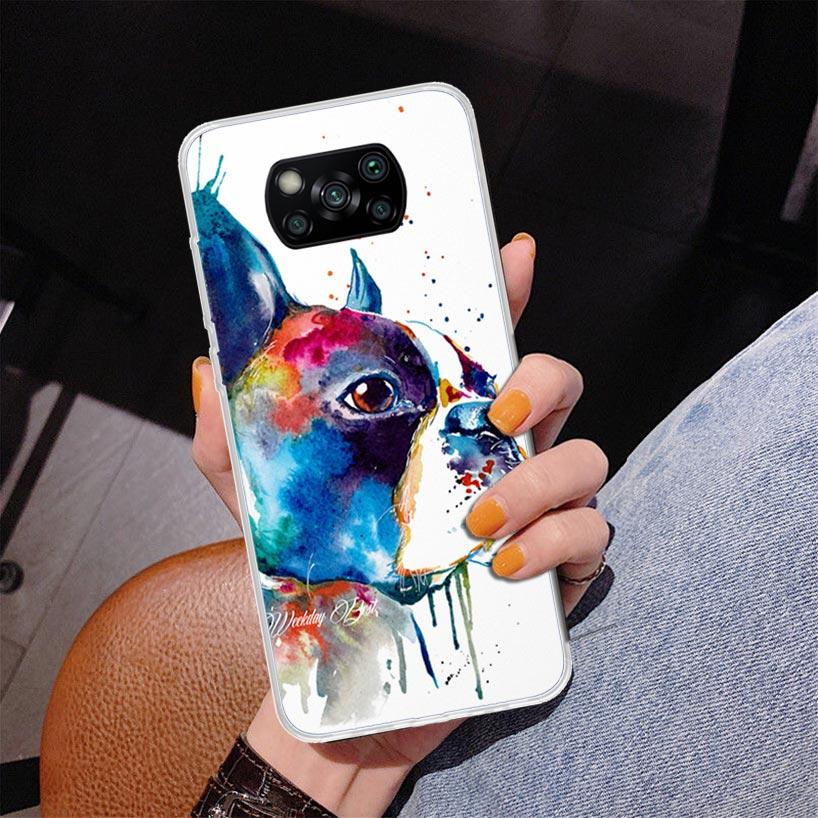 French Bulldog Dog Pug Phone Case For Xiaomi Poco X7 X6 X5 Pro F7 Ultra Redmi 15C 15 13C 13 12C 12 10 10A 10C 9 9A 9C 9T Cover P