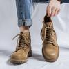 Luxury Brand Men Boots High Quality Genuine Leather Men Boots Fashion Men Lace Up Desert Boots Casual Shoes Comfy Men Ankle Boot