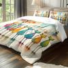 Rainbow Sunrise Flower Field Duvet Cover Set 1 Duvet Cover+2 Pillowcases High-Definition Print for Home Dorm Decor