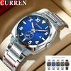CURREN Men Watch Top Brand Luxury Military Fashion Waterproof Male Clock Stainless Steel Original Sport Quartz Wristwatch 8472