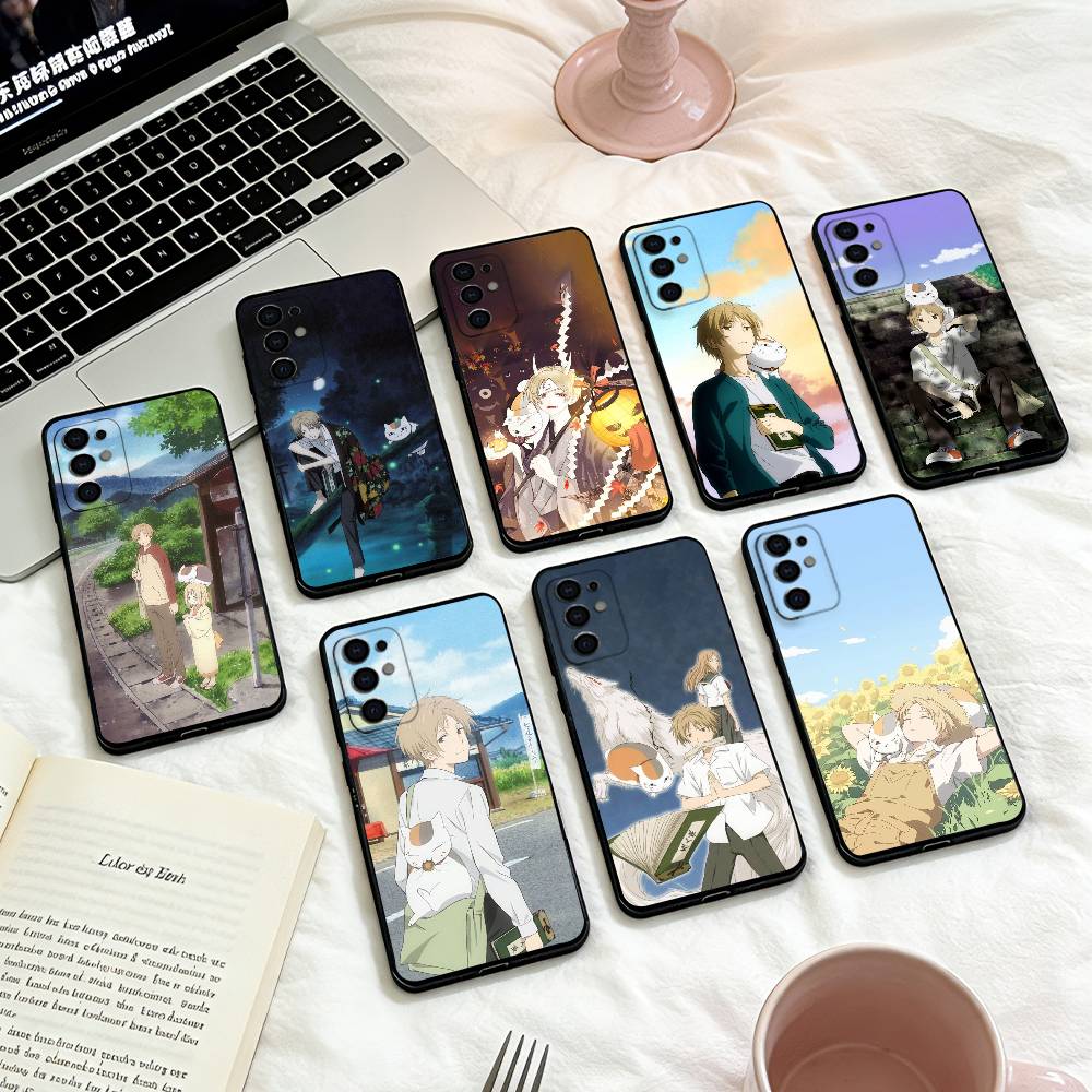 Чехол для телефона Аниме S-Sensei Нацумэ Для Samsung S25,24,23,22,30,21,10,9,Ultra,Plus,Lite,FE,4,5 G Мягкий черный чехол