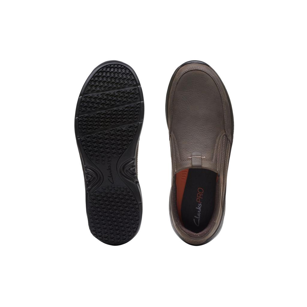 Clarks Кеды Повседневные Кожаные Слипоны Серии Craft Мужские Темно-Коричневые 261751977