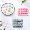 12 Holes Chocolate Moulds Flower Shaped Baking Molds Fondant Moulds Silicone Cake Mold Perfect Gift for DIY Baking Lover