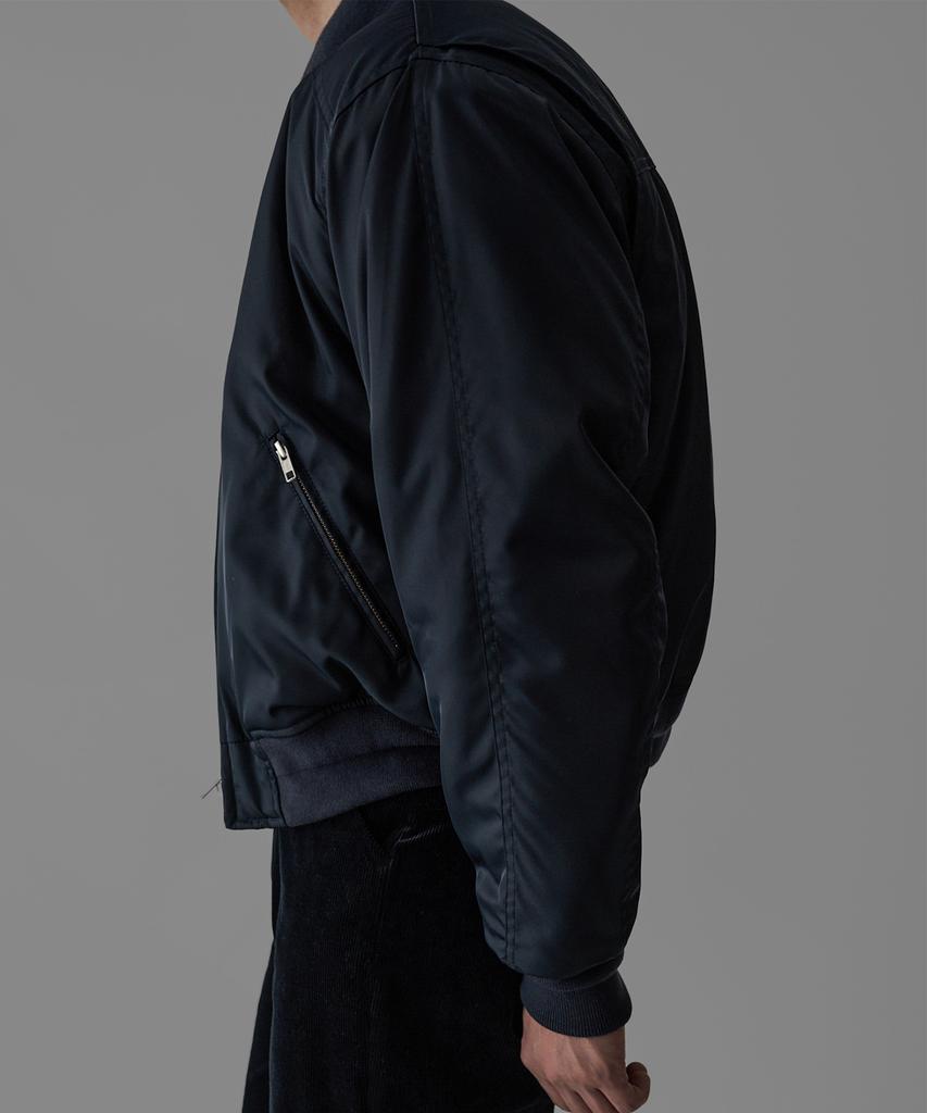 Bowlow Product Crop Heavy Ma-1 Padded Jacket [Navy]