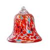Glass Christmas Bell Ornament Hand Blown Glass Bell Colorful Bell Hanging Decoration for Xmas Tree Garden Patio Window