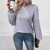 Women's Autumn Round Neck Long Sleeve T-shirt Solid Color Casual Versatile Top