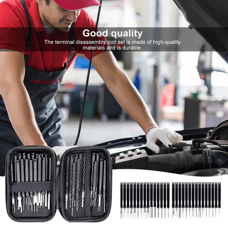 Инструмент для извлечения электрических контактов 30 шт./набор Набор инструментов для извлечения контактов Набор для извлечения автомобильных клемм Портативные автомобильные инструменты для автомобиля