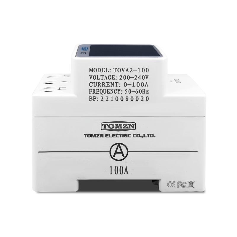 TOMZN 4-в-1 DIN-рейка AC 110V 220V 100A Напряжение Ток KWH Электроэнергии счетчик-монитор ВОЛЬТ АМП вольтметр амперметр Ваттметр