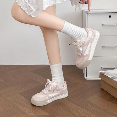 Студенческая спортивная и досуговая моральная тренировочная обувь новая весенне-осенняя женская обувь платформа с туфлями-юбкой кеды женские