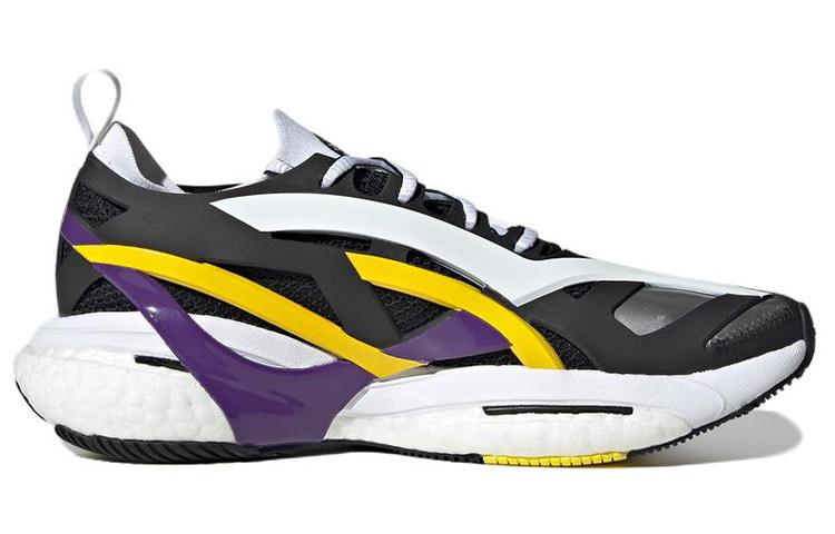adidas Solarglide Stella McCartney Основной Черный Активный Фиолетовый Шокирующий Желтый Женский GX9858