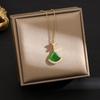 Elegant Korean Micro-Inlaid Titanium Necklace - Luxurious Women's Clavicle Chain, Non-Fading, Unique Minority Design.