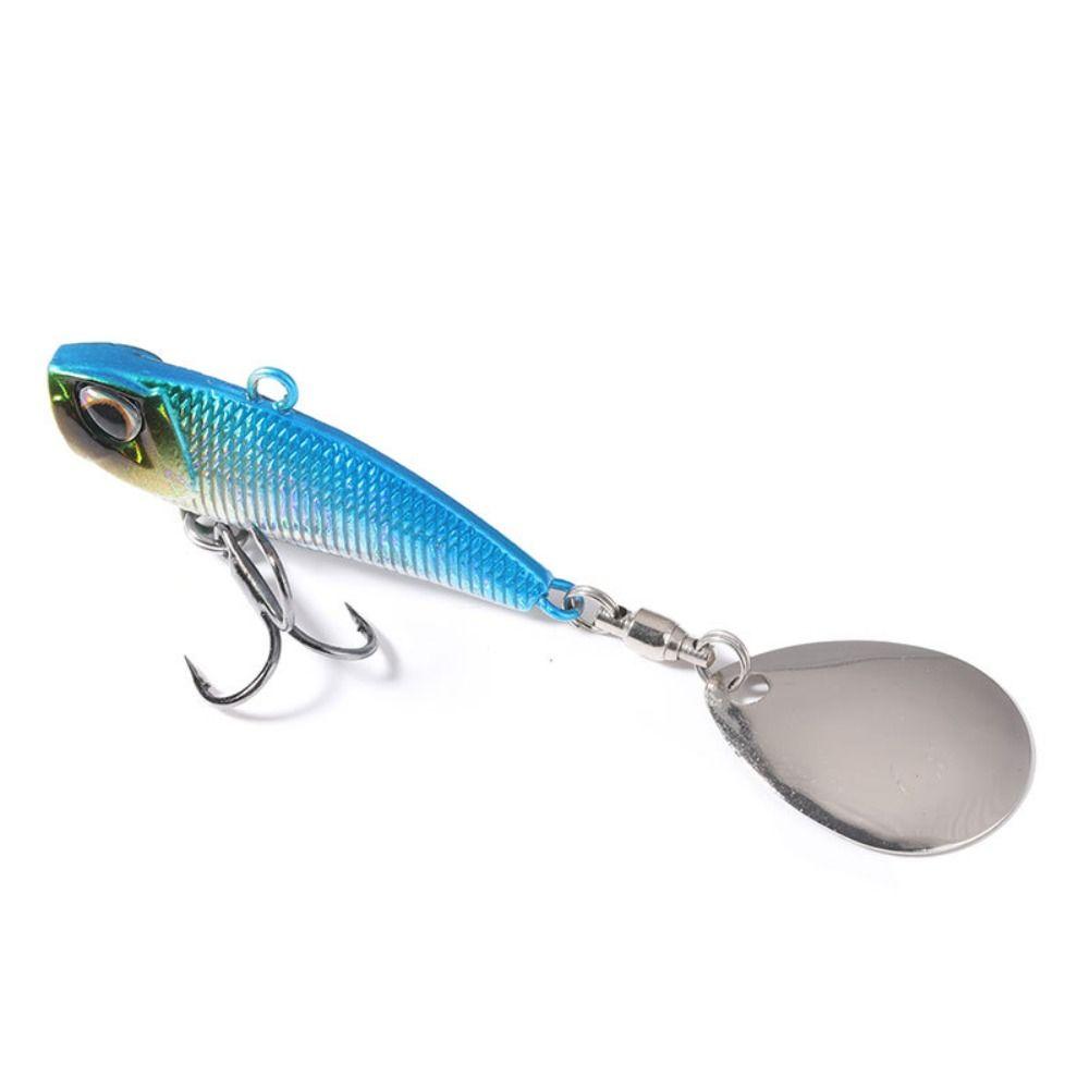 Treble Hook Metal Fishing Bait Spoon Metal Spoon Fishing Lure 2023 VIB Lure Ice Fishing