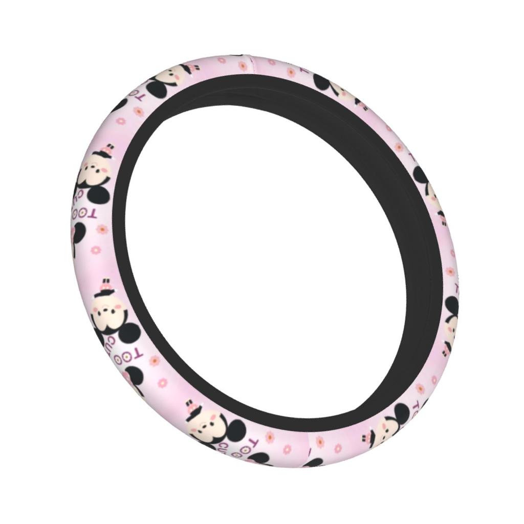 37-38 Car Steering Wheel Cover Mickey Minnie Mouse Soft Auto Decoration Suitable Car Accessories