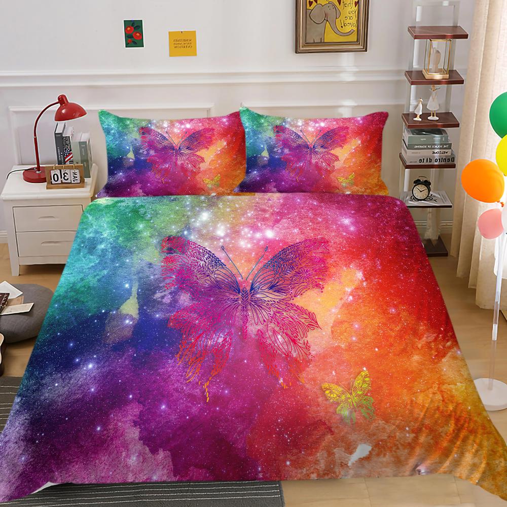Home Bedding Set 3D Digital Printing Full-size King Bed Double Bed Adult Children Bedroom Quilt Cover and Pillowcase Bedding
