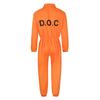 Halloween Prisoner Cosplay Jumpsuit with Manacle Halloween Unisex Children Adult Role Play Outfit Long Sleeves Lapel Zipper Festivals Parties Costume