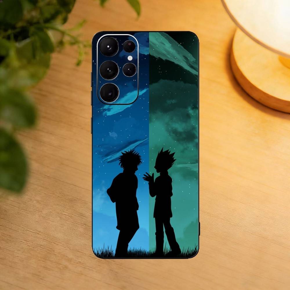 Gon & Killua Hunter X Hunter phone Case For Samsung S25,24,21,22,23,30,Ultra,20,Plus,Fe,Lite,Note Soft Black Cover