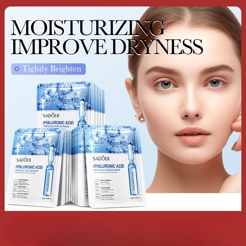 SADEOR Hyaluronic Acid Ampoule Essence Маска для лица Увлажняющая увлажняющая маска