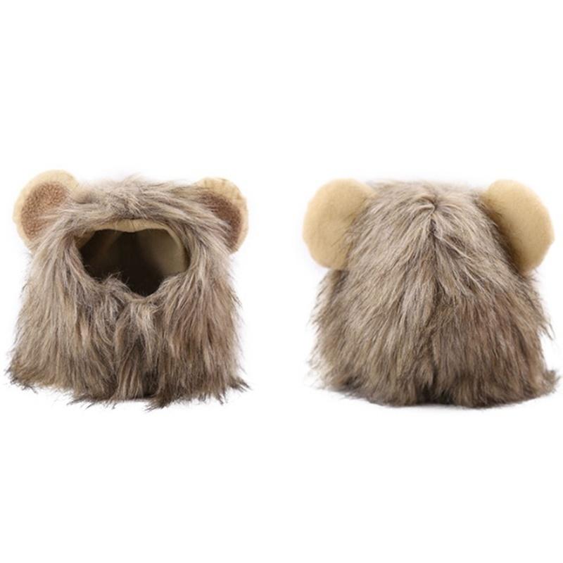 Cute Fashion Small Dog Puppy Cosplay Costume Lion Shape Mane Wig Hats Accessories Supplies Decoration Tools