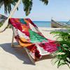 Colorful frosted pine harmony Print beach towel, quick drying, suitable for travel, outdoor sports, jogging, the beach and swimming, gift