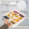 8 Grids Divided Serving Tray Storage Box Kitchen Portable Sub-formatSeasoning Separator Box Fresh-keeping Snack Fruits Food Box