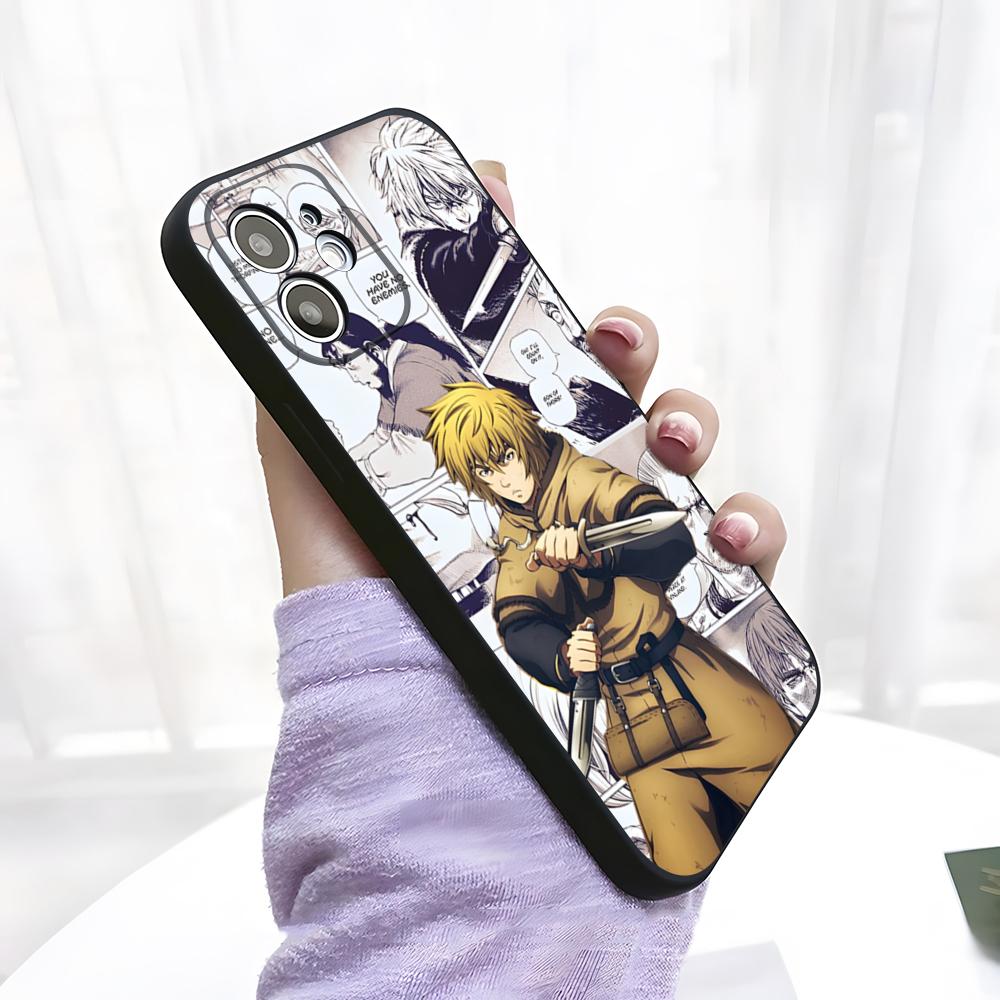 Чехол для телефона с принтом манги Vinland Saga Для IPhone 17 Pro Max 15 Pro 16 14 Plus 12 13 Mini 11 Pro Ударопрочный Мягкий Чехол